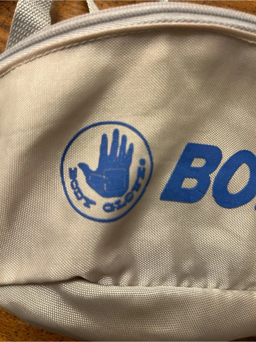 Vintage 80’s Body Glove Grey Fanny Pack with Blue Logo